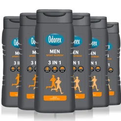 6x Douchegel For Men 3-in-1 Sport Refresh 300 ml^Odorex Sale