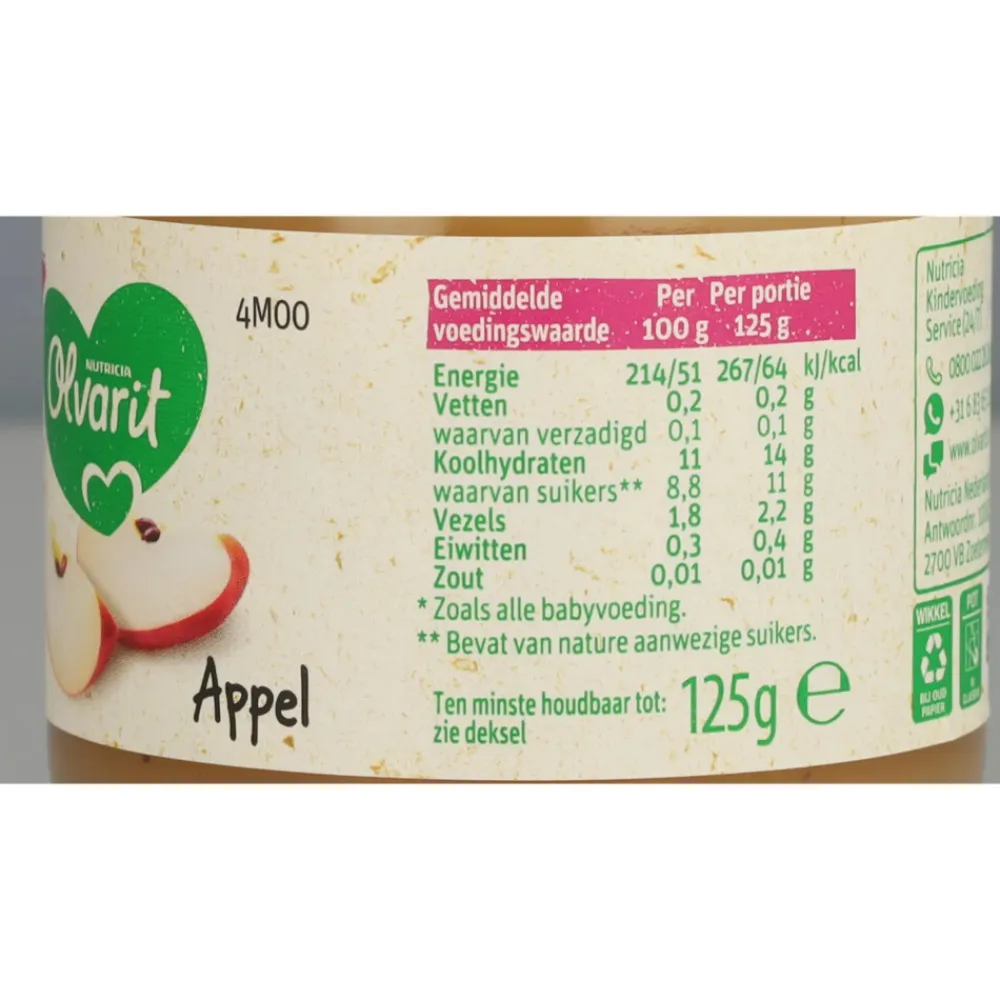 6x 1e Fruithapje 4m Appel 125 gr^Olvarit Online