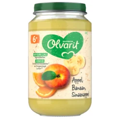 6x Fruithapje 6m Appel Banaan Sinaasappel 200 gr^Olvarit Hot