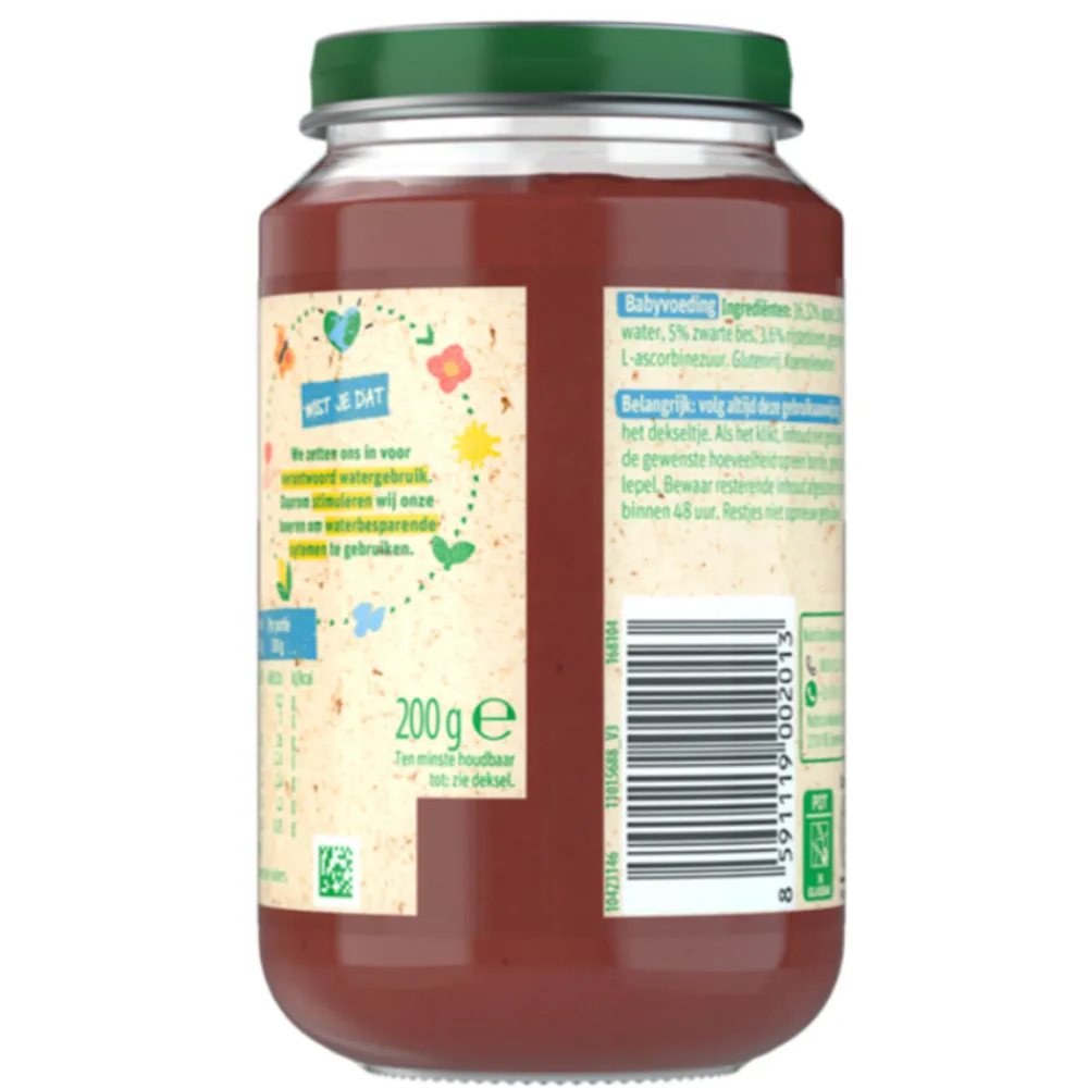 Baby & Peutervoeding<Olvarit 6x Fruithapje 8m Appel Aardbei Banaan 200 gr