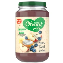 6x Fruithapje 12m Appel Yogurt Bosbes 200 gr^Olvarit Discount