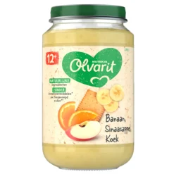 Baby & Peutervoeding<Olvarit 6x Fruithapje 12m Banaan Sinaasappel Koek 200 gr