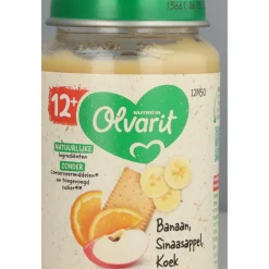 Baby & Peutervoeding<Olvarit 6x Fruithapje 12m Banaan Sinaasappel Koek 200 gr