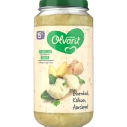 6x Maaltijd 15m Bloemkool Kalkoen Aardappel 250 gr^Olvarit Discount