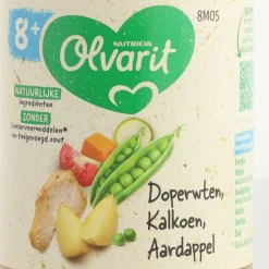 Hot 6x Maaltijd 8m Doperwten Kalkoen Aardappel 200 gr Baby & Peutervoeding