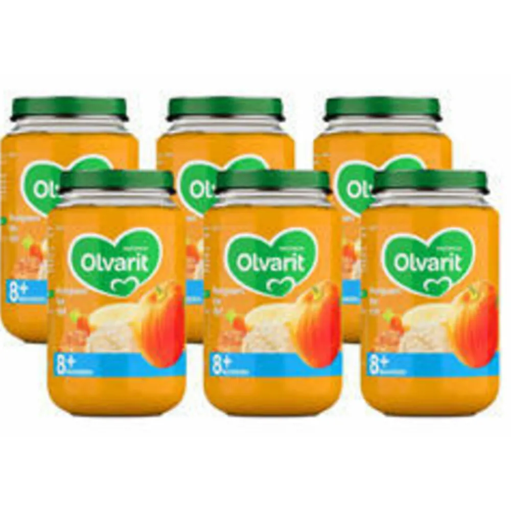 6x Maaltijd 8+m Pompoen, Kip & Rijst 200 gr^Olvarit Online