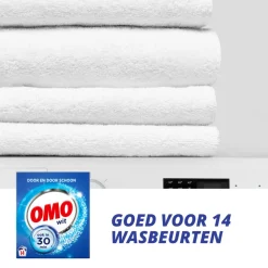 6x Waspoeder Wit 14 Wasbeurten 798 gr^OMO Best