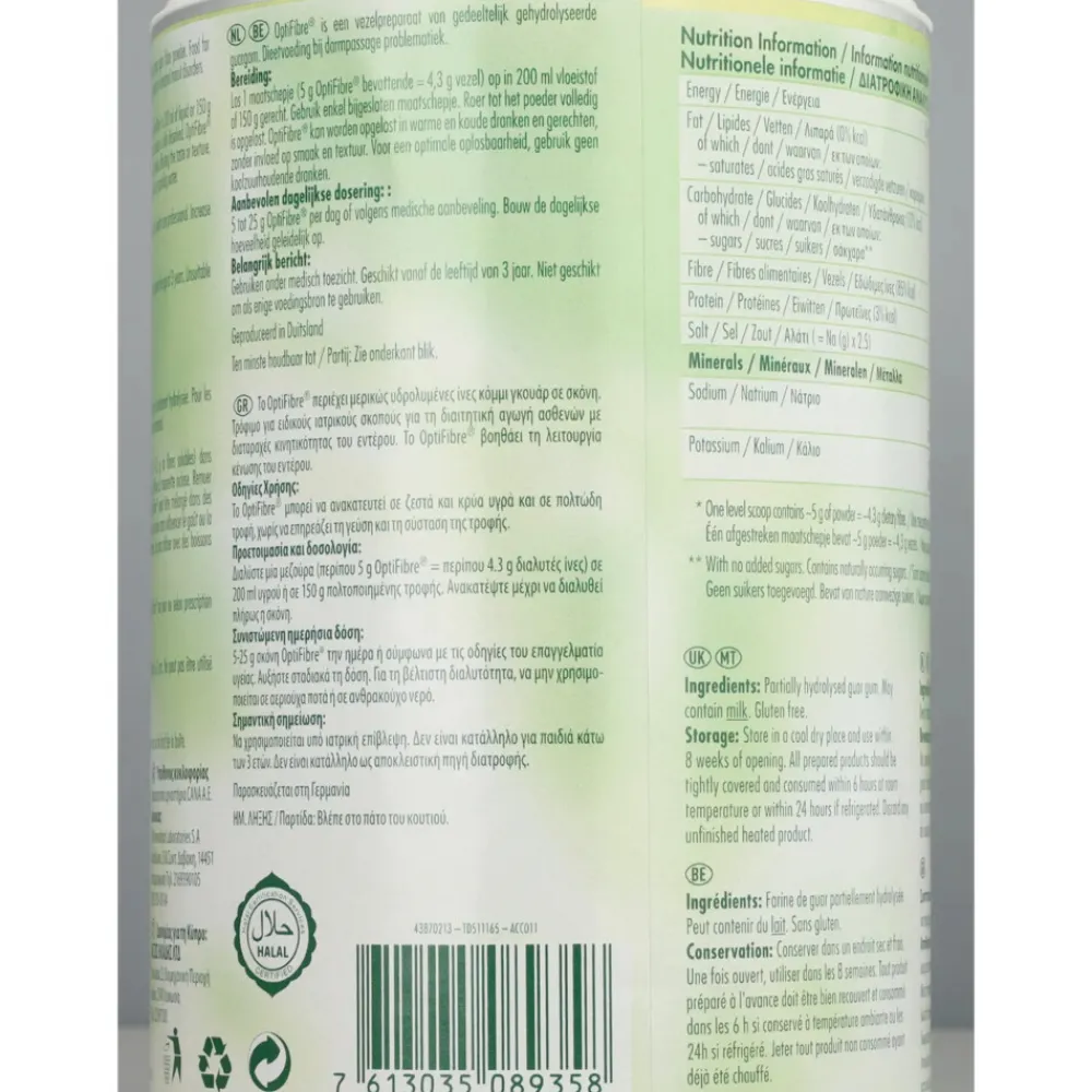 Medische Voeding<OptiFibre 3x Voedingsvezels Supplement Neutraal 250 gr