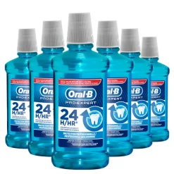 Discount 6x Mondwater Pro-Expert Professionele Bescherming 500 ml Spoelen & Poetsen