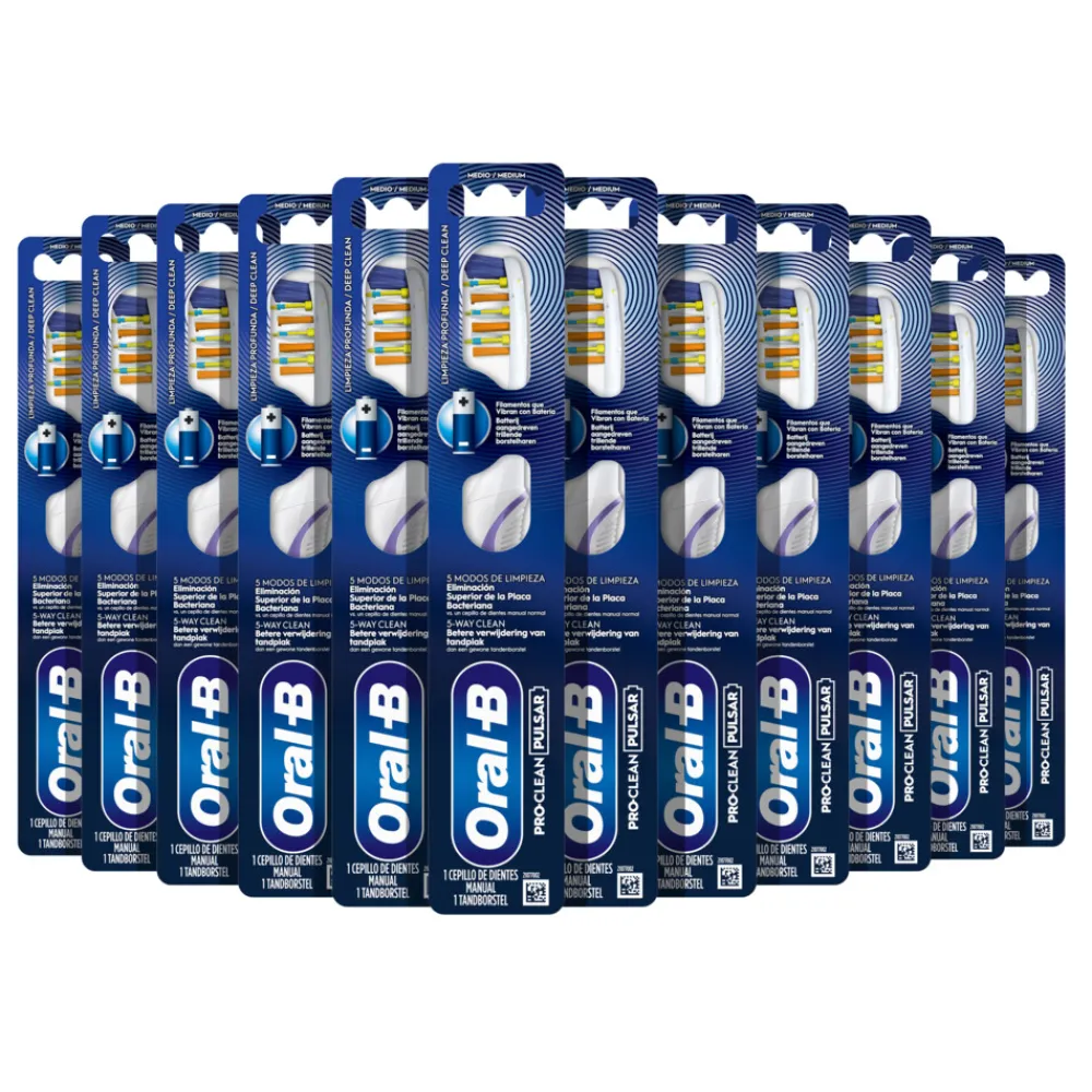 Tandenborstels<Oral-B 12x Tandenborstel Pro-Clean Pulsar Medium