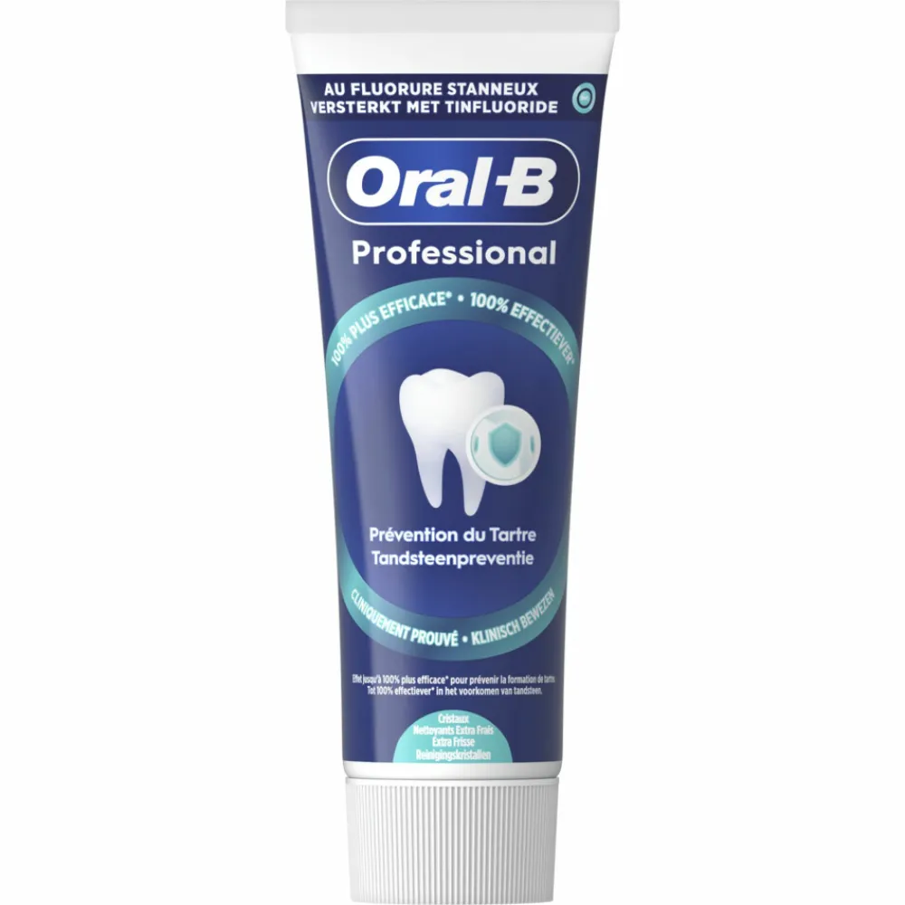 Online 12x Tandpasta Professional Tandsteencontrole Reinigingskristallen Extra Fris 75 ml Spoelen & Poetsen