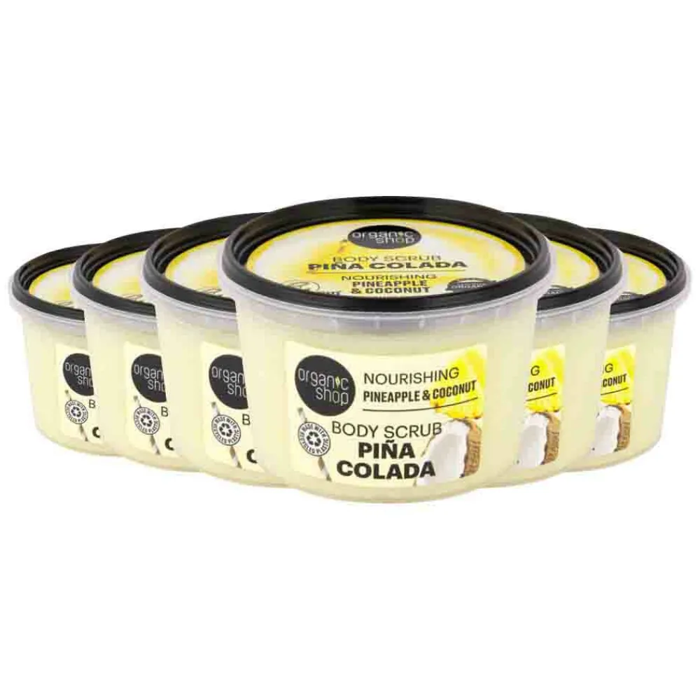 6x Body Scrub Pineapple & Coconut 250 ml^Organic Shop