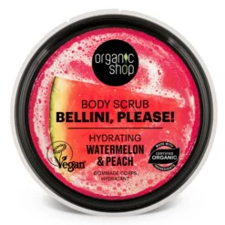 Bad & Douche<Organic Shop 6x Body Scrub Watermelon & Peach 250 ml