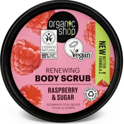 6x Body Scrub Raspberry Cream 250 ml^Organic Shop Sale