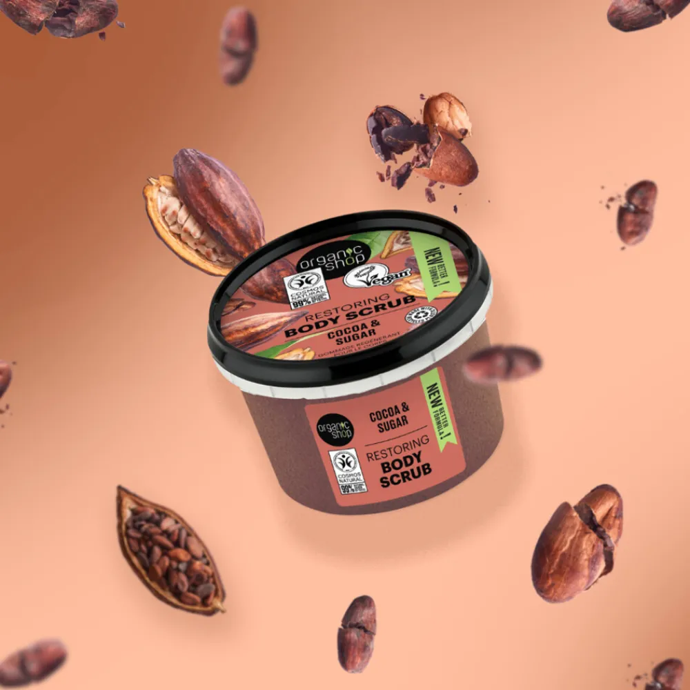 Bad & Douche<Organic Shop 6x Body Scrub Cocoa 250 ml