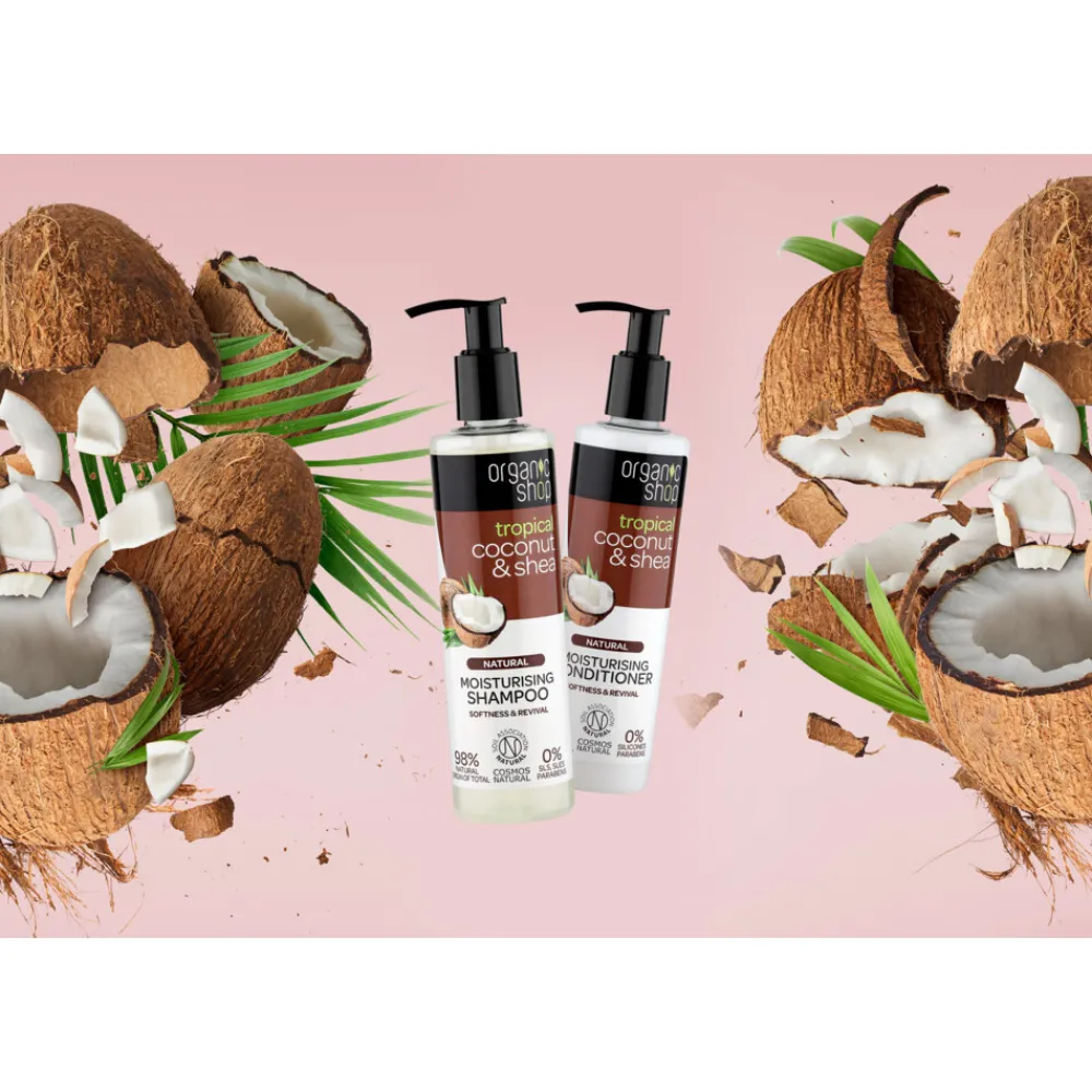 6x Coconut & Shea Conditioner 280 ml^Organic Shop Hot