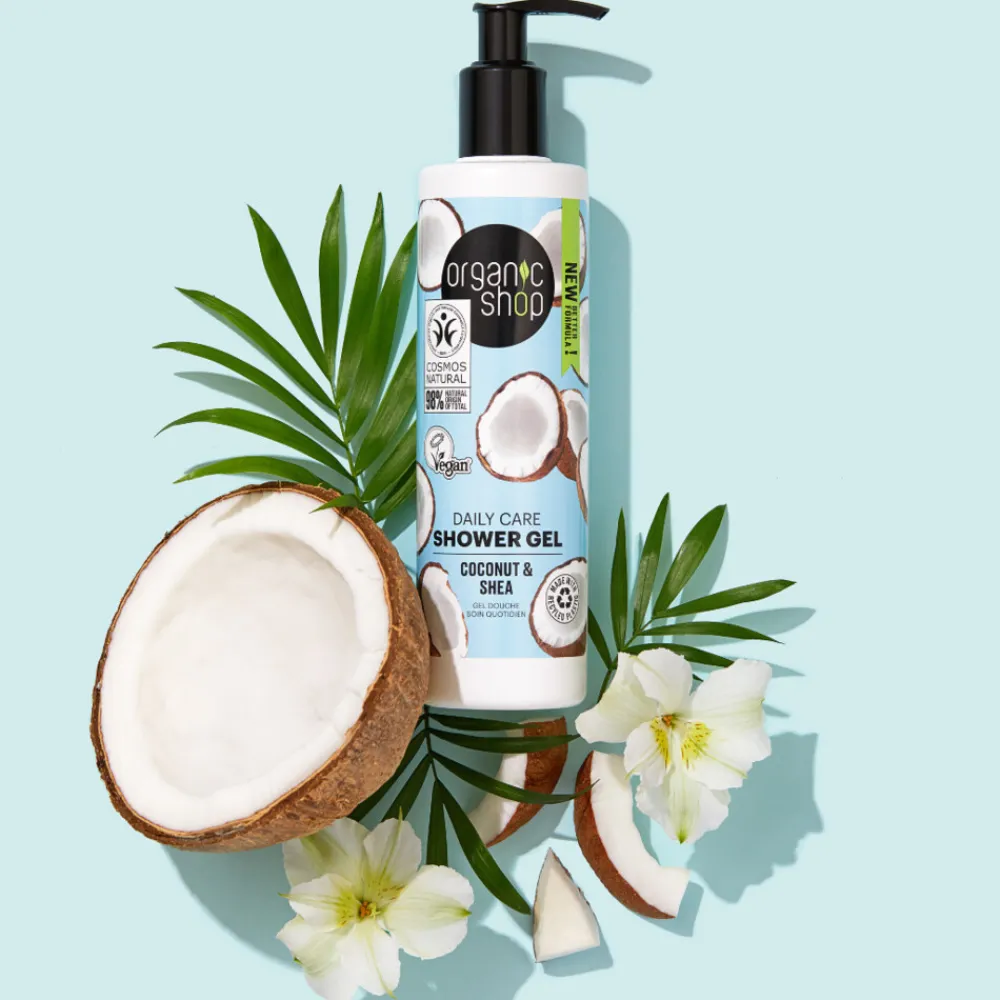 Bad & Douche<Organic Shop 6x Daily Care Coconut and Shea Shower Gel 280 ml