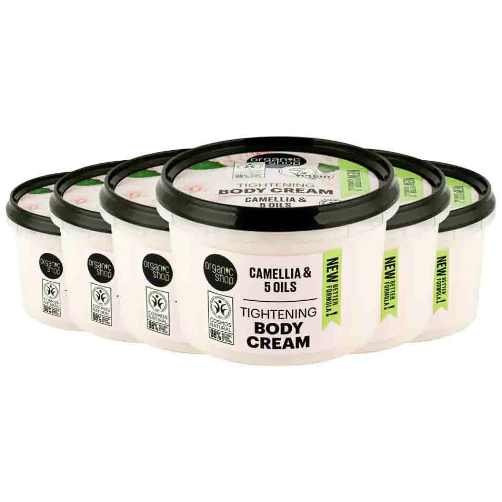6x Tightening Bodycrème Camellia 250 ml^Organic Shop Discount