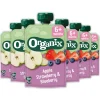 Baby & Peutervoeding<Organix 6x Knijpfruit 6+m Appel Aardbei & Blauwe Bes 100 gr