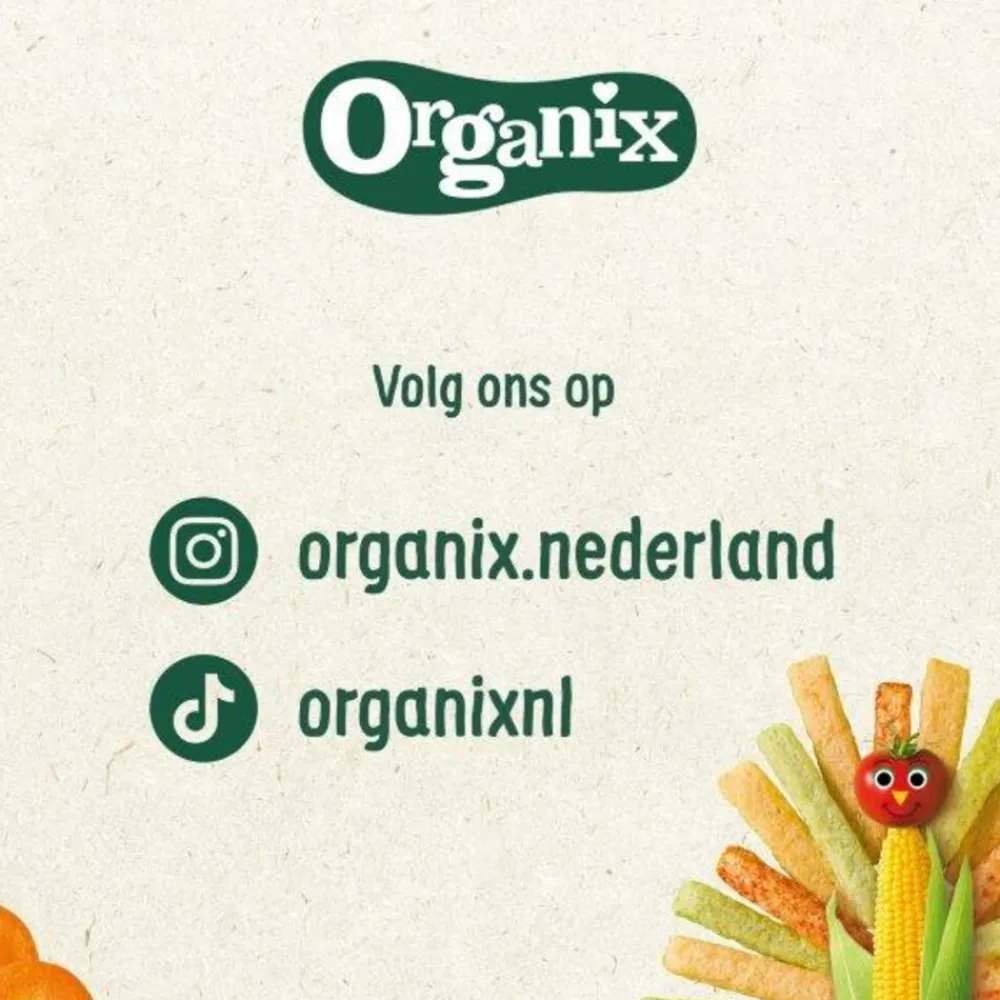 Baby & Peutervoeding<Organix 6x Knijpfruit 6+m Appel Aardbei & Blauwe Bes 100 gr