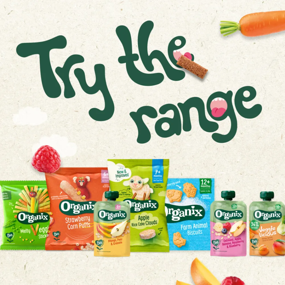 Sale 6x Knijpfruit Nutri Fiber 12+m Banaan Blauwe Bes Yoghurt 100 gr Baby & Peutervoeding