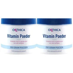 2x Vitamin Poeder 250 gr Multi Vitaminen En Mineralen