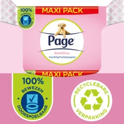 New 6x Vochtig Toiletpapier Sensitive Maxi 74 stuks Toiletpapier|Toiletartikelen