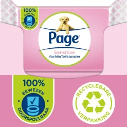 12x Vochtig Toiletpapier Sensitive 38 stuks^Page Clearance