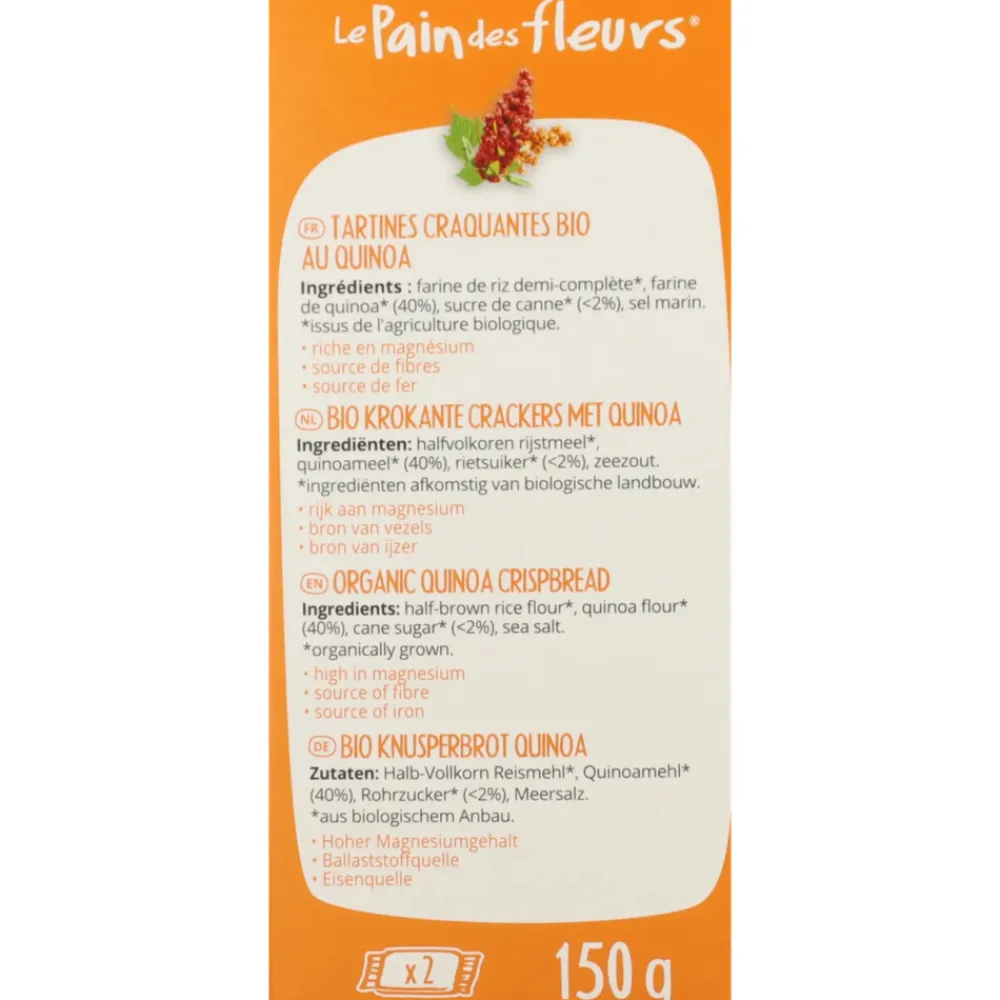 Hot 3x Crackers Quinoa 150 gr Brood & Crackers|Snacks
