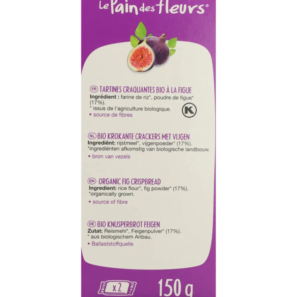 Brood & Crackers<Pain fleur 3x Vijgen Cracker Bio 150 gr