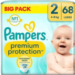 2x Premium Protection Luiers Maat 2 (4-8 kg) 68 stuks^Pampers Outlet