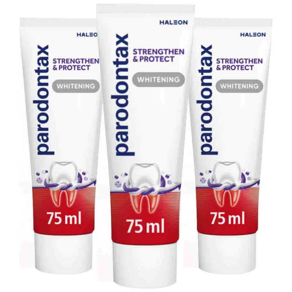 Spoelen & Poetsen<Parodontax 3x Strenghten & Protect Tandpasta Whitening 75 ml