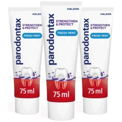 3x Strenghten & Protect Tandpasta Fresh Mint 75 ml Spoelen & Poetsen