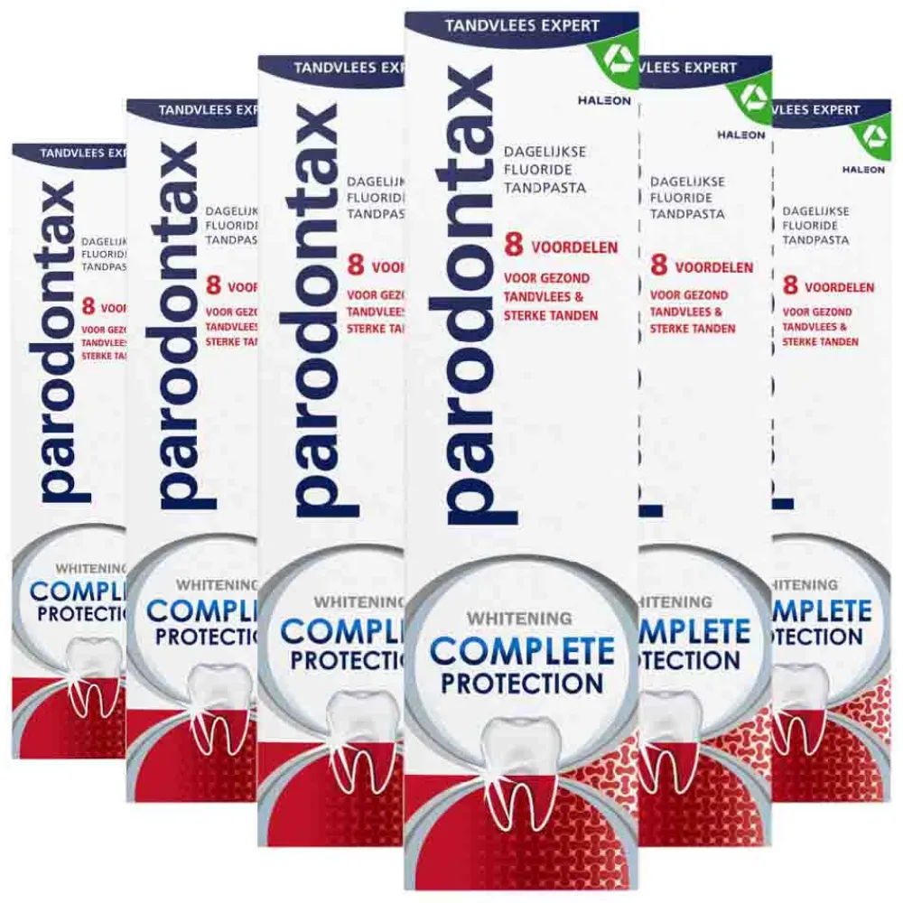 Specialistische Mondverzorging|Spoelen & Poetsen<Parodontax 6x Tandpasta Complete Protection Whitening 75 ml