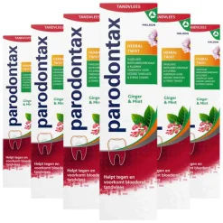 6x Tandpasta Herbal Twist 75 ml^Parodontax