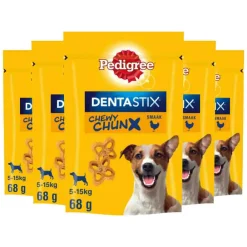 5x Dentastix Chewy Chunx Hondensnacks Mini Kip 68 gr^Pedigree Best