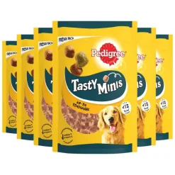 New 6x Hondensnacks Tasty Mini's Chewy Cubes 130 gr Snacks