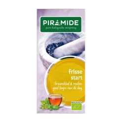 Thee<Piramide 3x Biologische Theezakjes Frisse Start 20 stuks