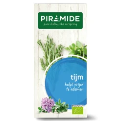 3x Kruidenthee Bio Tijm 20 stuks^Piramide Best