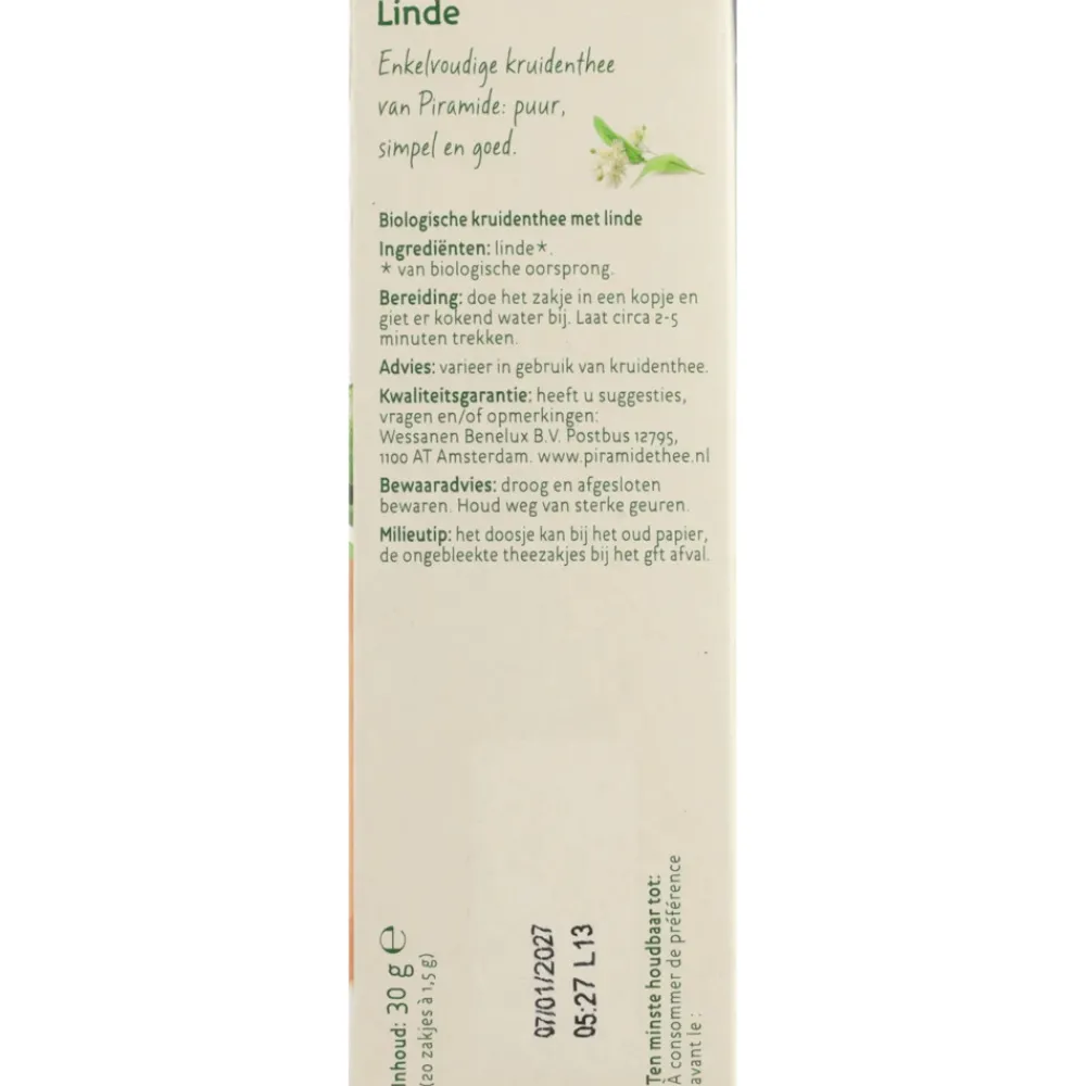 Online 3x Kruidenthee Bio Lindebloesem 20 stuks Thee