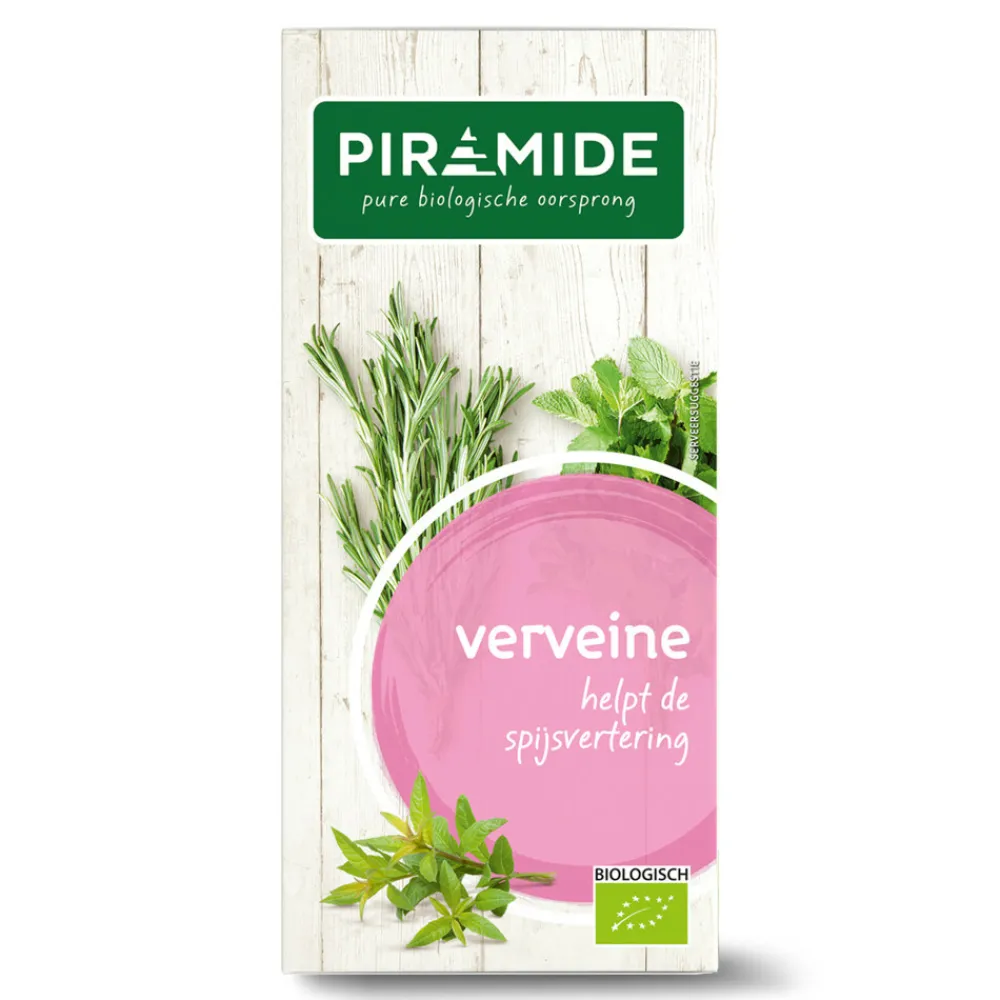 3x Kruidenthee Bio Verveine 20 stuks^Piramide Outlet