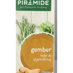 Thee<Piramide 3x Kruidenthee Bio Gember 20 stuks