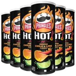 Snacks<Pringles 6x HOT Mexican Chilli & Lime 160 gr