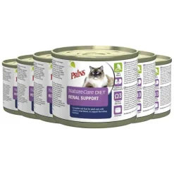 Kattenvoer<Prins 6x NatureCare Diet Kattenvoer Nat Renal Support 200 gr