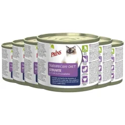 Kattenvoer<Prins 6x NatureCare Diet Kattenvoer Nat Struvite & Calciumoxalate 200 gr