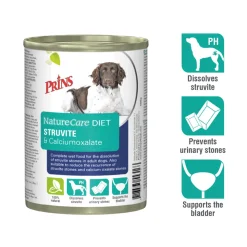 6x NatureCare Diet Struvite & Calciumoxalate Hondenvoer Nat 400 gr^Prins Online