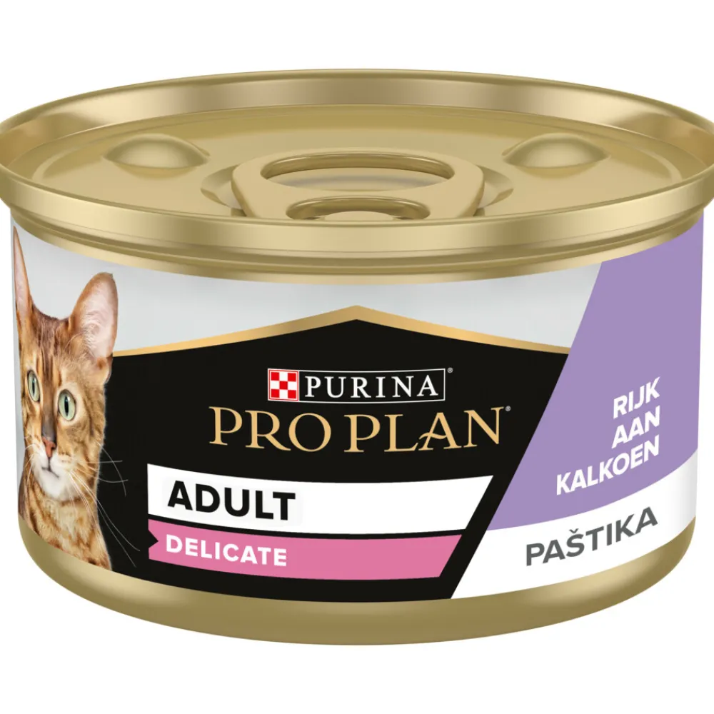 New 24x Cat Blik Mousse Delicate Kalkoen 85 gr Kattenvoer