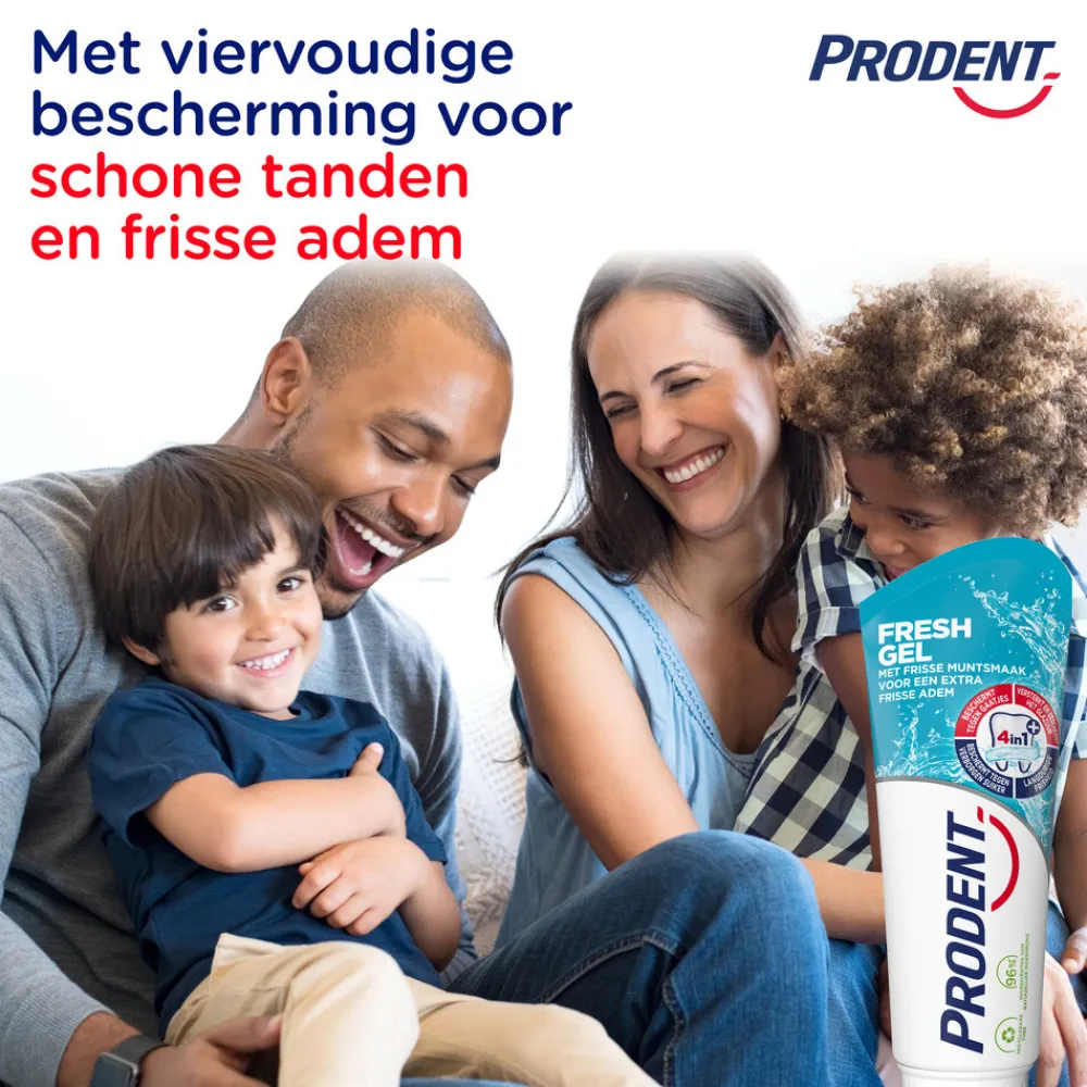 Best 12x Tandpasta Freshgel 75 ml Spoelen & Poetsen