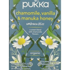 3x Thee Chamomile, Vanilla en Manuka Honey 20 stuks^Pukka Hot