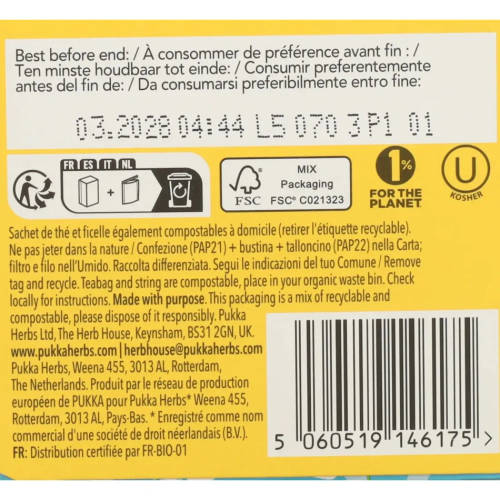 3x Thee Joy Organic 20 stuks^Pukka Hot